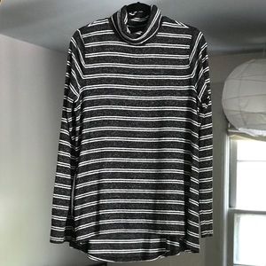 Striped Soft Turtleneck
